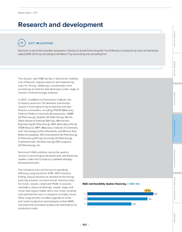 Research and development